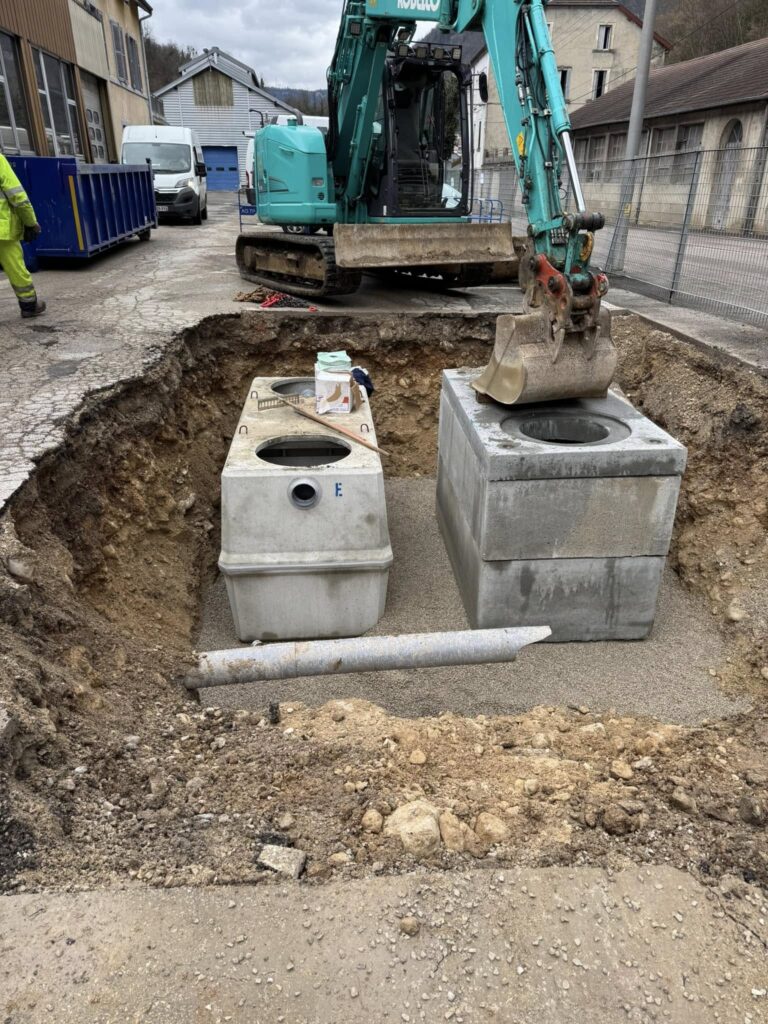 Pose fosse septique